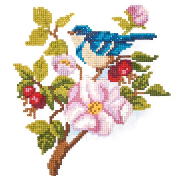 Кристальна мозаика ФРЕЯ 25*20 СИНЯЯ ПТИЧКА запол.частичное
