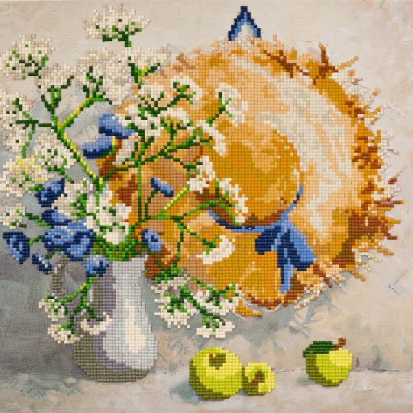 Кристальная мозаика ФРЕЯ 30*30 Соломенная шляпа частичное запонение