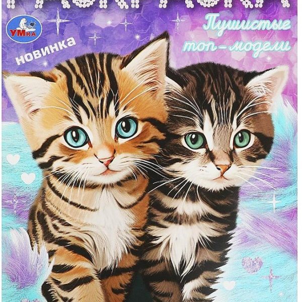 Умка Раскраска А4 Пушистые топ-модели КОТИКИ