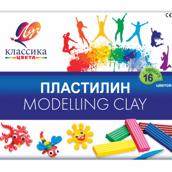 Пластилин  16цв 320гр.Классика Детство Луч20С 1329-08