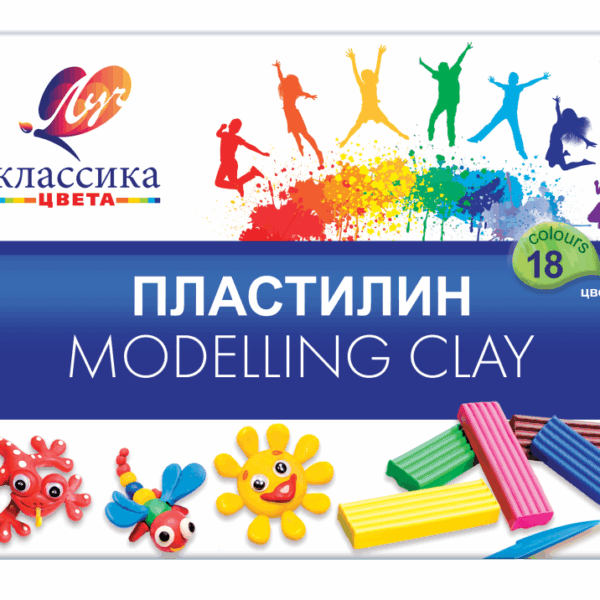Пластилин  18цв 320гр.Классика Детство Луч20С 1330-08