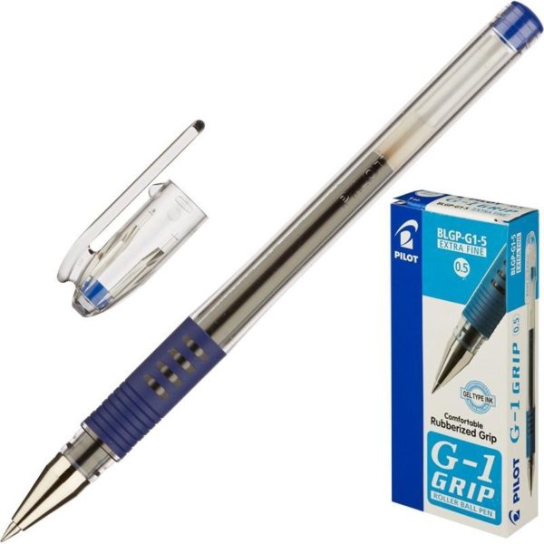 Ручка гел.ПИЛОТ G-1GRIP BLGP-G1-7 с рез синяя 0,7мм
