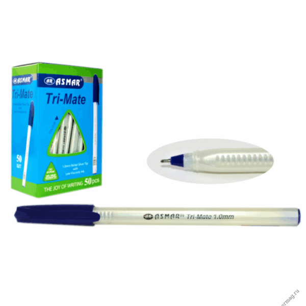 Ручка шар,на масл.основе Tri-Mate синий трехгранный корпус