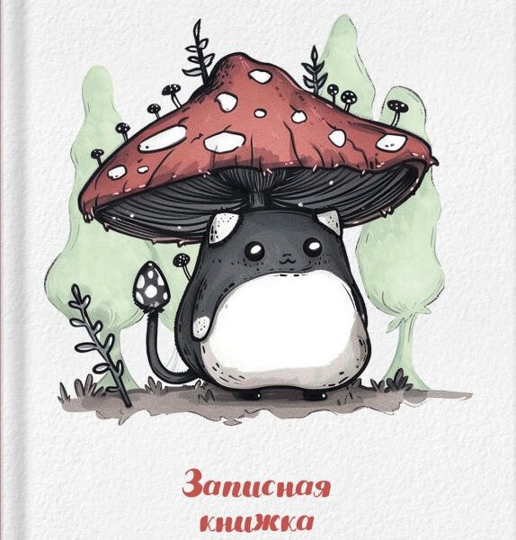 Зап.книжка  А6.64л.АльфаТренд КОТОГРИБ тв обл
