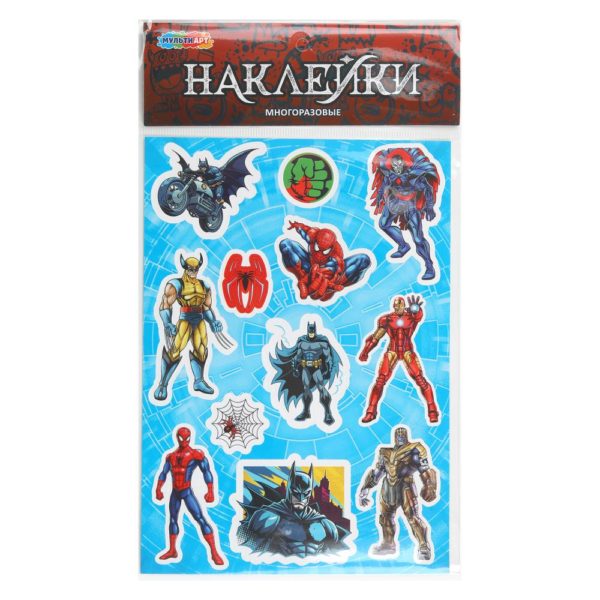 МультиАрт Наклейки 120*180 бумажные Супергерой