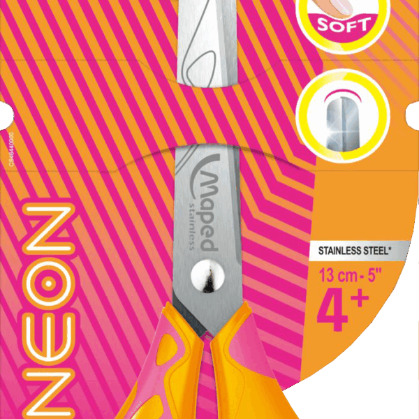 Ножницы 13мм MAPED NEON PULSE SOFT