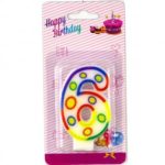 Свеча Цифра дТорта 1-10лет 7см Alingar Happy Birthday
