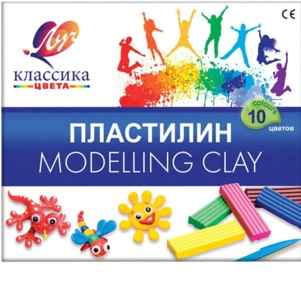 Пластилин  10цв ЛУЧ КЛАССИКА 200ГР