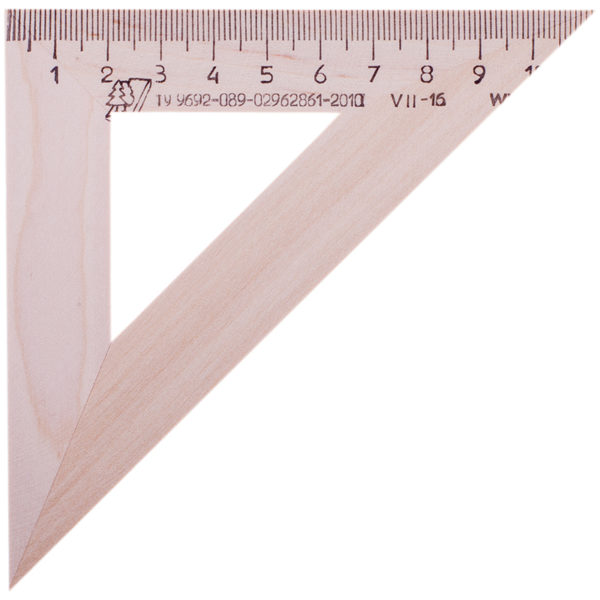 Треугольник 11см  45град.дерев.