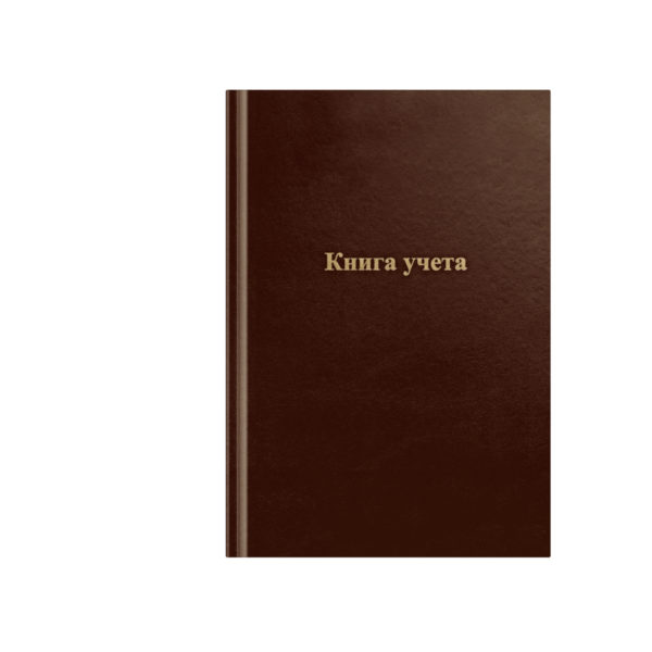 Книга учета 96л Спейс линия Бумвинил Коричневая