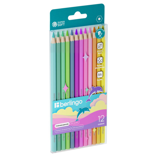Каранд.12цв. Берлинго SuperSoft Pastel
