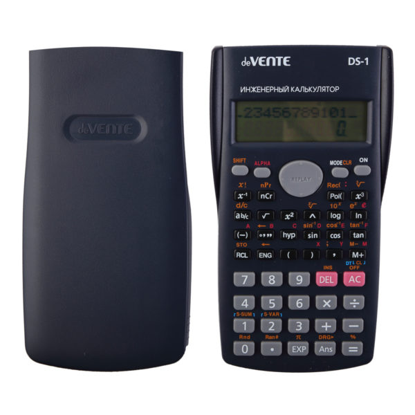 Калькулятор deVENTE DS-1 10+2 раз-д серо-синий для ОГЭ,ЕГЭ