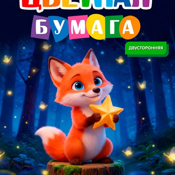 Бум цв 8л/8цв А4 Проф Лисенок-1 двусторонняя