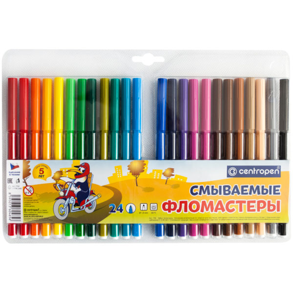 Фломастеры 24цв Centropen 7790/24