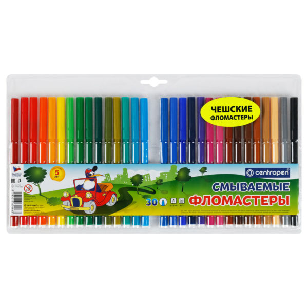 Фломастеры 30цв Centropen 7790/30